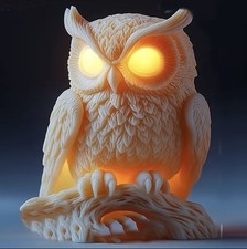 Handmade Duftkerzen Waldtiere Eule auf Ast