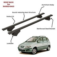 2 Pcs Black Cross Bars for