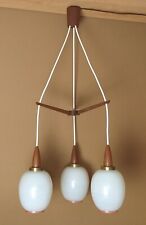 Alte Kaskadenlampe Pendelleuchte 60er Teak Danish Design Dänemark