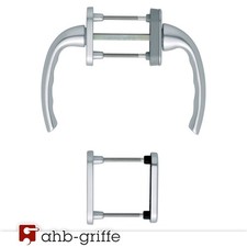 Hoppe Balkontürgarnitur Tokyo Aluminium natur für TS 63-68 mm