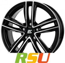 RC-Design RC27 schwarz front-poliert 7.5x17" ET49 LK5 112 ML 57.1 Alufelgen 1...