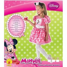 Kostüm Minnie Maus Pink Cupcake L 7-8 Jahre Kleid, Kopfband 