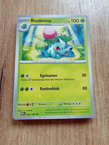Pokemon karte bisaknosp - karte,