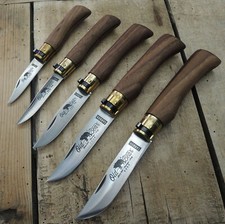 Antonini Old Bear Kohlenstoffstahl C67 Messer Carbonstahl versch. Größen Walnuss