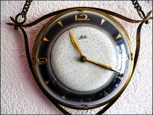 Messing wanduhr zum - messing,