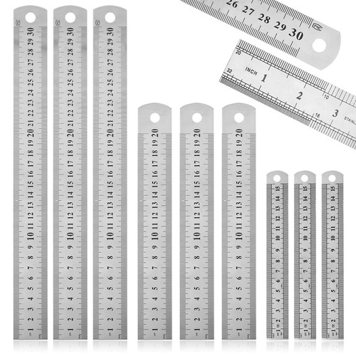 Metall lineal set edelstahl - metall,