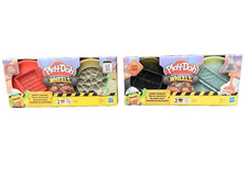2 Set Play-Doh Baustellen Knete, inkl. 4 extragroßen Dosen Knete à 224 g