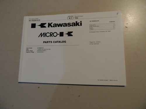 Parts catalog list - , kawasaki