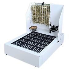 Futterstation aus Metall mit Käfigtoilette Heuraufe Trinkflasche Napf Kaninchen