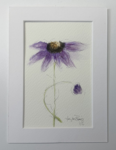Signierte original aquarell - signierte, original-aquarell
