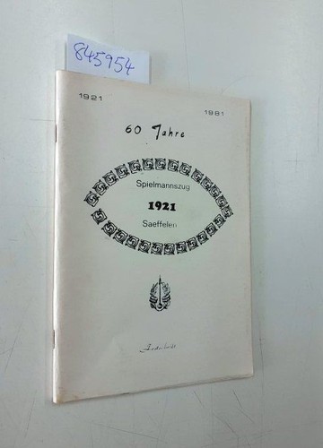 Jahre spielmannszug 1921 - 60,