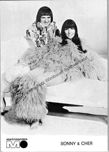 Postkarte sonny cher - sonny,