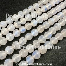 Hochwertiger Mondstein 4 6 8 10 mm Perlen 38cm Strang DIY Schmuck basteln