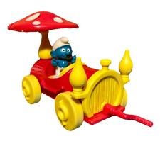 TOP RARITÄT! 100% ORIGINAL! Maxi-Ei Schlumpf mit Fahrzeug (SELTEN!), IT 1991