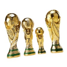 WM Trophäe Replica 36cm - Qatar 2022 Gold Hohl Fußball Memorabilia