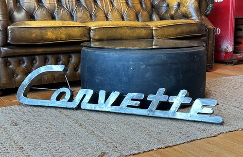Xxl corvette schriftzug schild - corvette,
