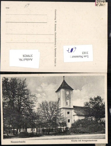 379928 nassenheide kirche - kirche, m
