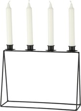 Kerzenständer schwarz Metall