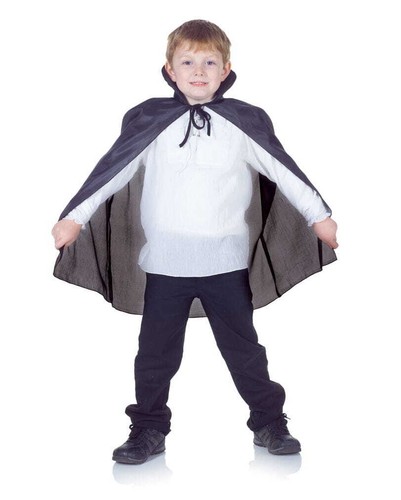 Schwarzer vampir kinderumhang - schwarzer,