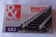 Piko A-Gleis H0 55205 G 62 gerade, Konvolut 6 Stück, gebraucht aus Rückbau, OVP