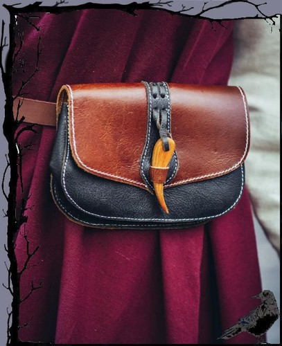 Mittelalter ledergürteltasche - mittelalter,