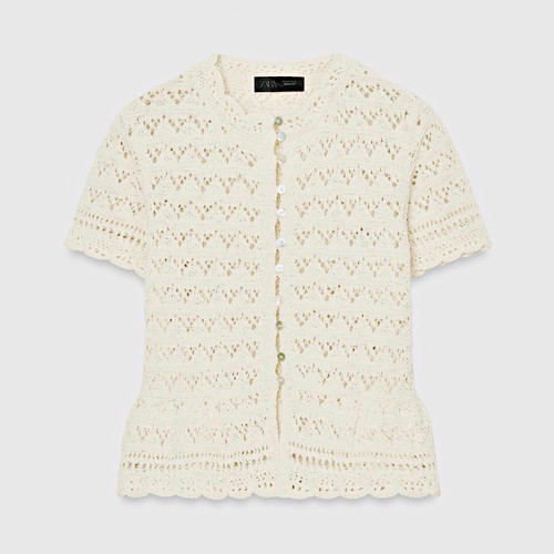 Zara damen pullover creme - zara,