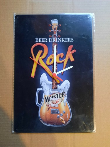 Blechschild uhr rock - blechschild,