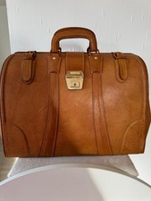 Reisetasche aus Leder , Arzt Hebammen Koffer Leder wie NEU