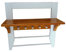 Küchenregal Holzregal Handtuchhaken Holzregal Shabby Chic Landhaus Stil Vintage