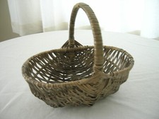 Korb Körbchen Natur Geflecht Henkelkorb Dekokorb Bügelkorb Korbflechter 30x20 cm