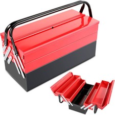 Werkzeugkoffer leer Werkzeugkasten Werkzeugkiste Werkzeugbox Werkzeugtruhe Rot