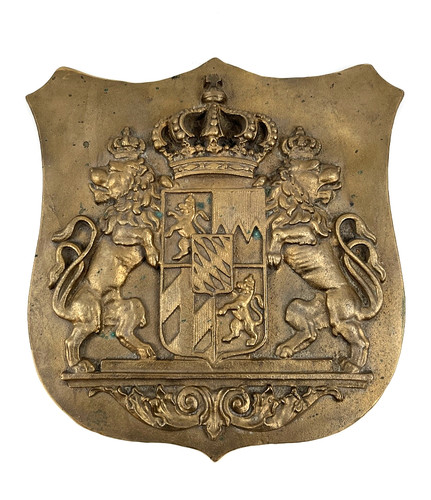 Großes bronze relief wappen - großes,