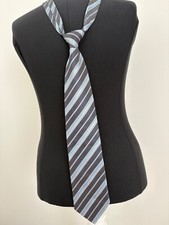 Krawatte "ROYAL CLASS" schwarz/hellblau