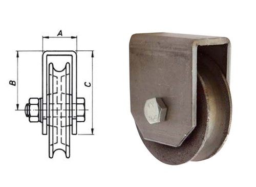 Seilrolle achse mm mit - seilrolle,