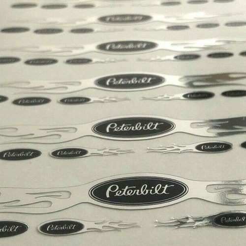 7teilig chrom peterbilt flames - 7teilig,