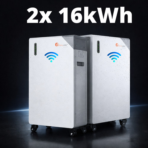 2x16kwh batteriespeicher - 2x16kwh,