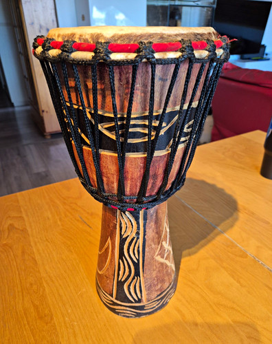 Djembe holztrommel mit - holztrommel,