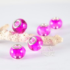 5x Glasperlen Großlochperlen