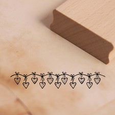 Stempel Herzen Leine Bordüre