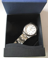 OSCO Herrenuhr Armbanduhr Edelstahl Großdatum weiß 10 BAR 39 mm Saphirglas 3606