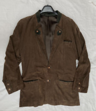 Braune Wildleder Trachtenjacke Gr. 56 - Landhausmode