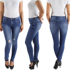 Damen Skinny Hose Hüftjeans