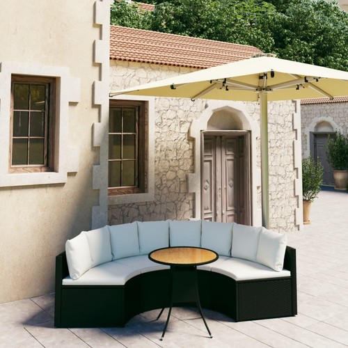 Gartensofa set poly rattan - set,