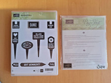 stampin up stempel GUT BESCHILDERT und Framelits Formen AUS MEINEM GARTEN