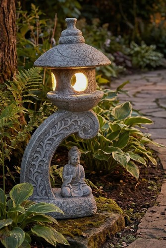 Solar gartenleuchte pagode - solar,