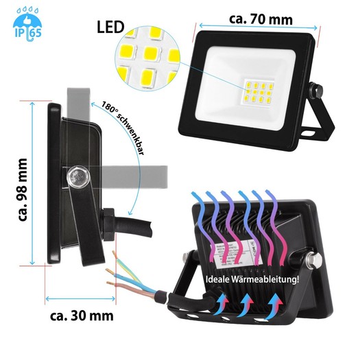 Led fluter 100w 230v - 10-100w,