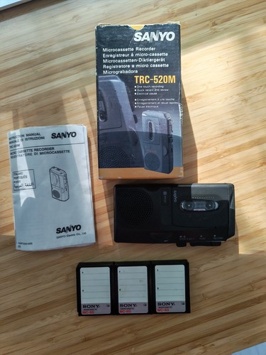 Sanyo trc 520m microcassette - trc-520m,