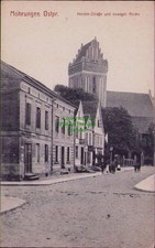 164170 AK Mohrungen Ostpr. Morag 1919 Herder-Straße und evangel. Kirche