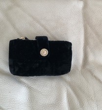 Chanel Tasche Samt schwarz