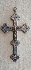Kreuz mit Corpus Christi Mikromosaik 19 Jh.